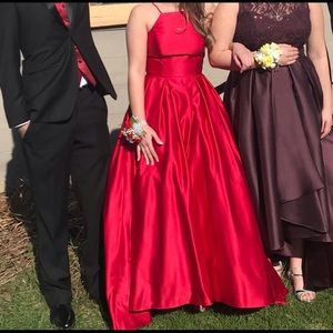 Beautiful gown red long dress